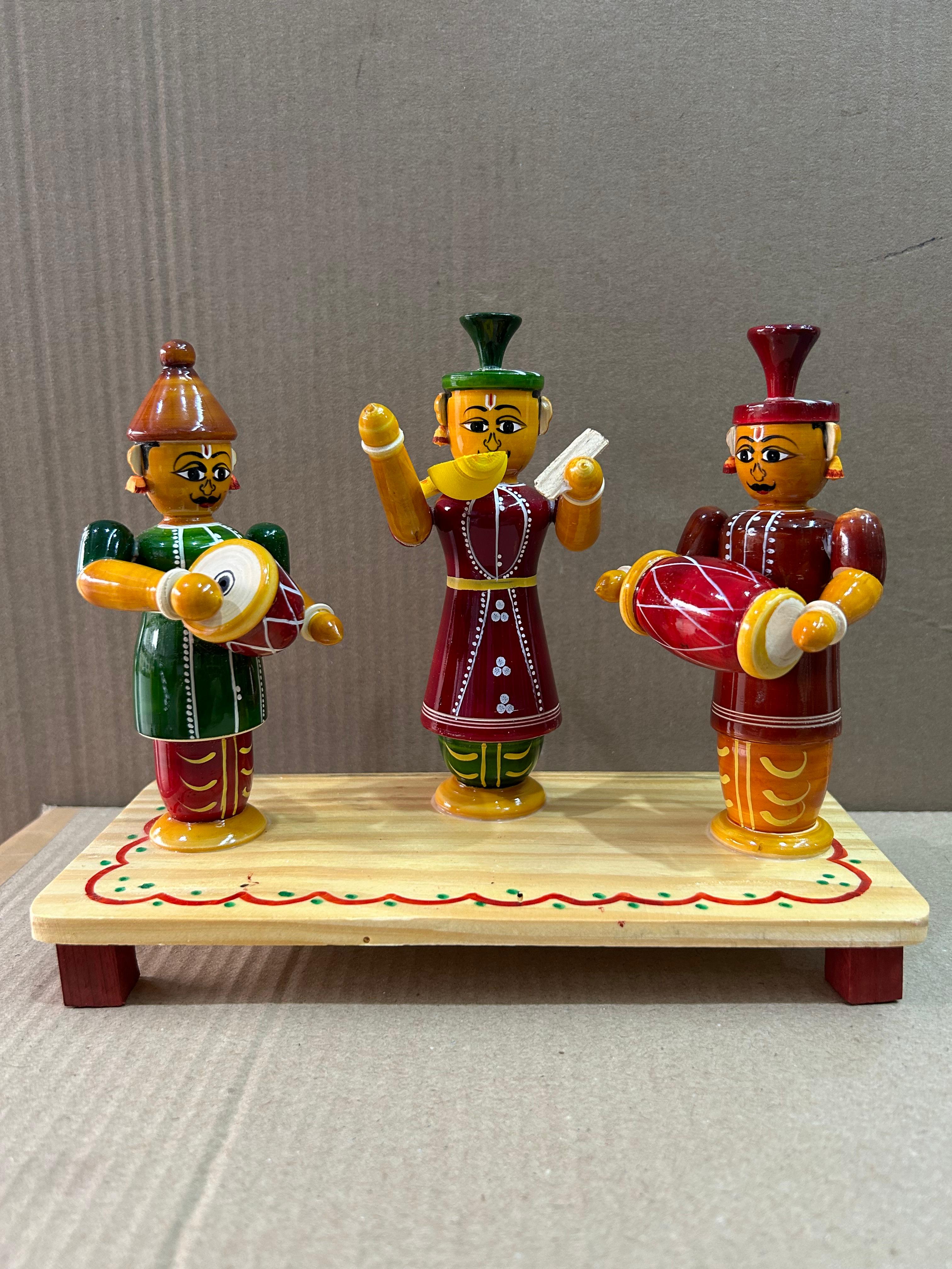 WOODEN KONDAPALLI BURRA KATHA SET