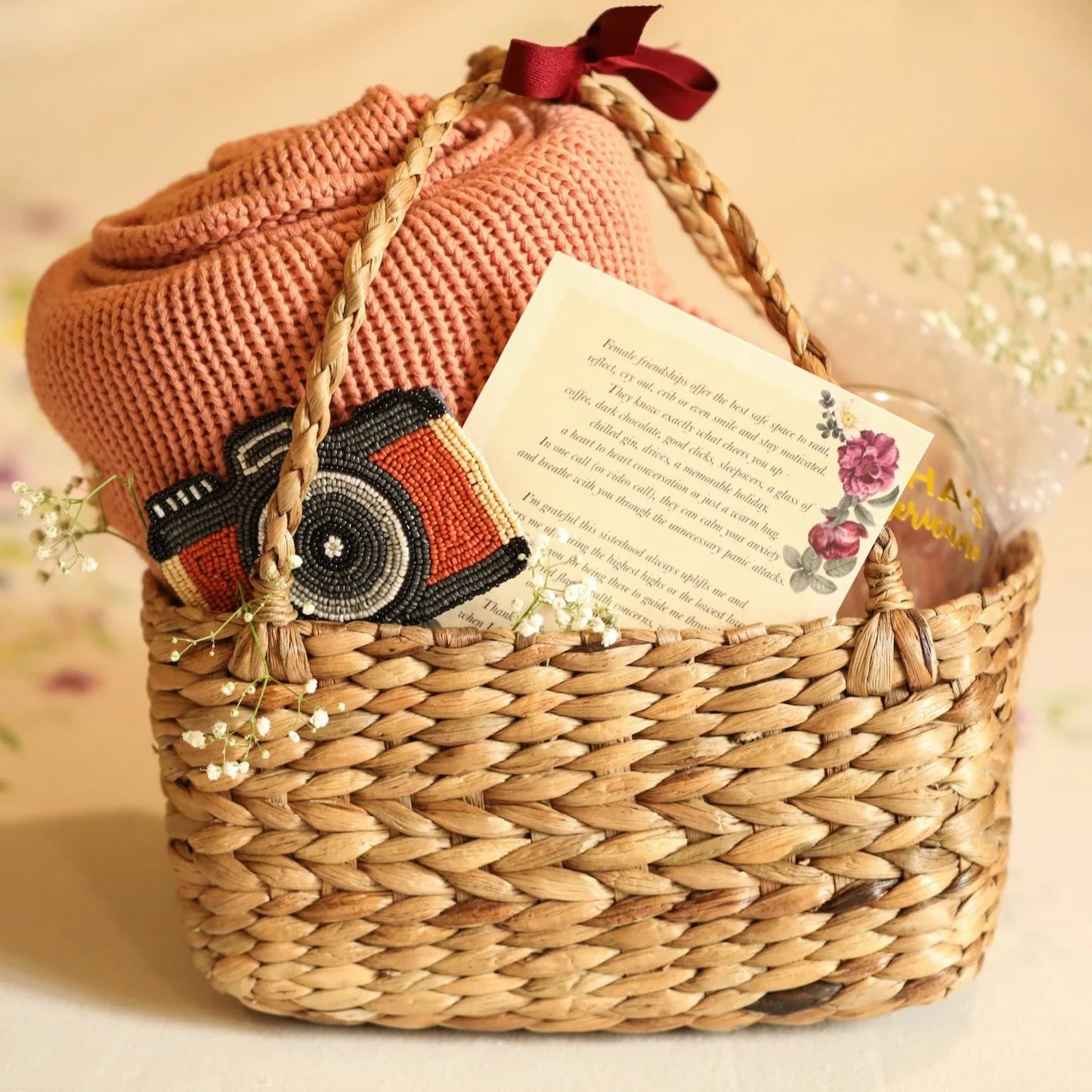 WATER HYACINTH HAMPER BASKET