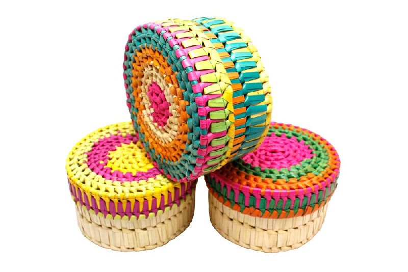 PALM LEAF BASKET/ TRAYS