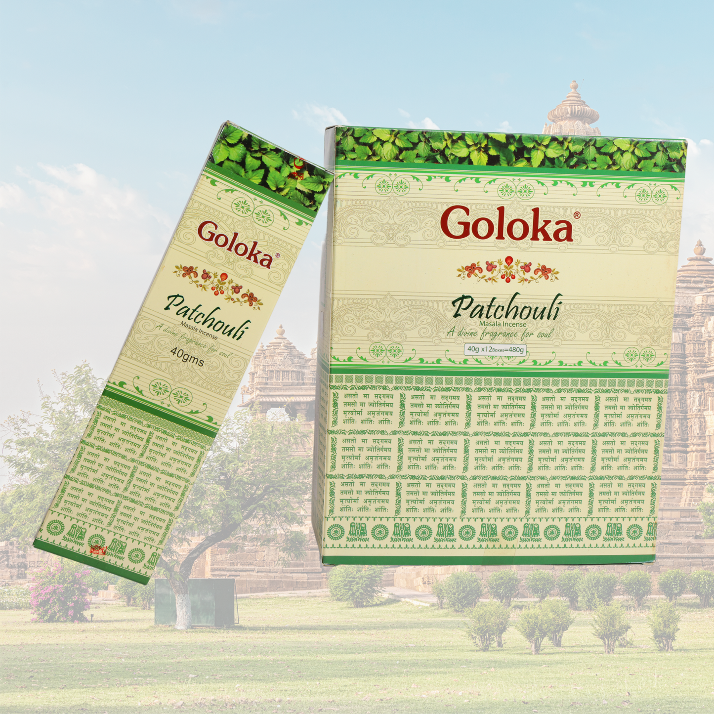 Goloka Patchouli Incense Sticks - 1 Set