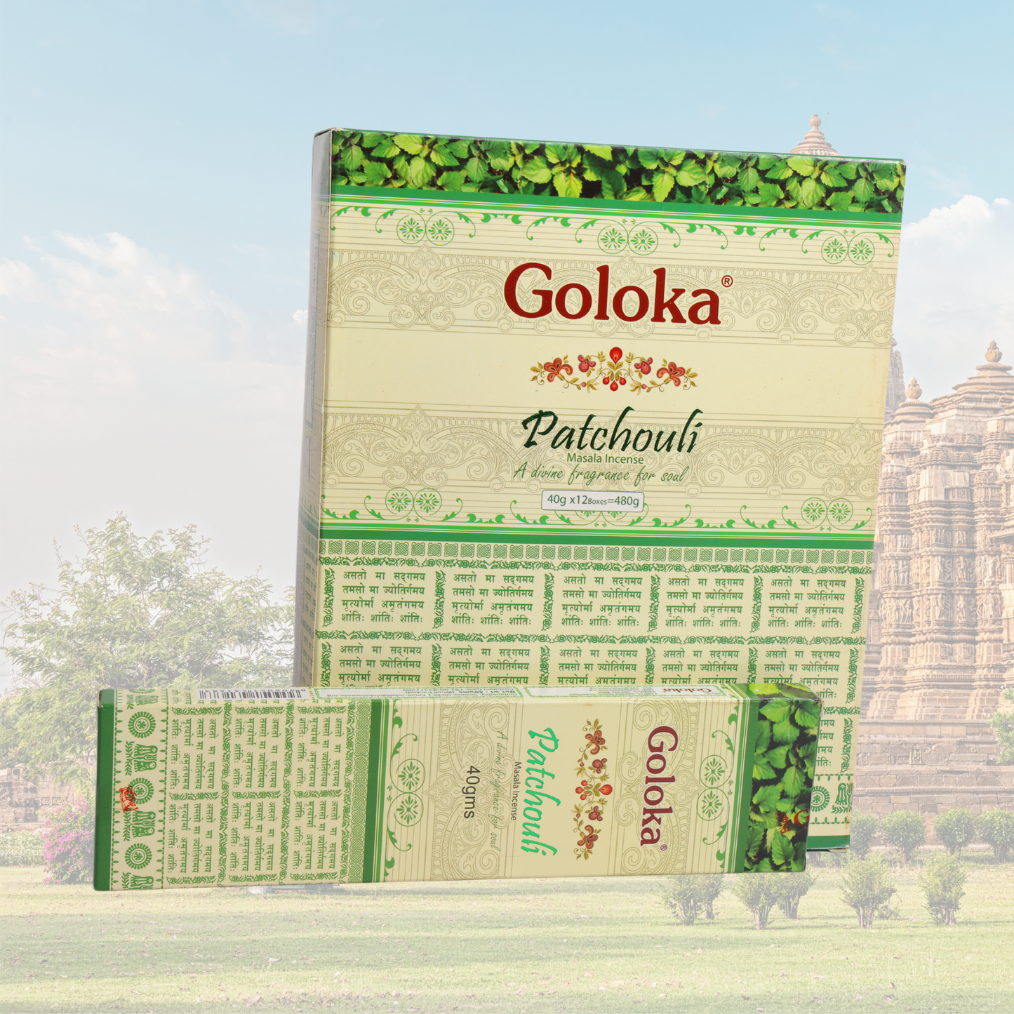 Goloka Patchouli Incense Sticks - 1 Set