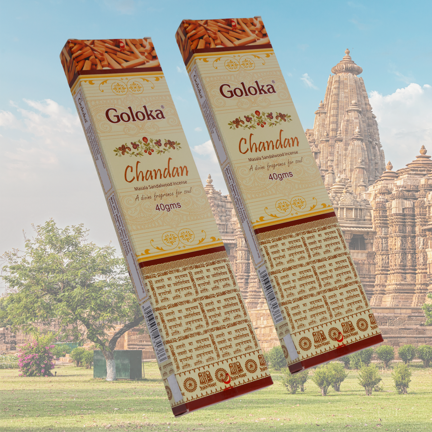 Goloka Chandan Incense Sticks - 1 Set