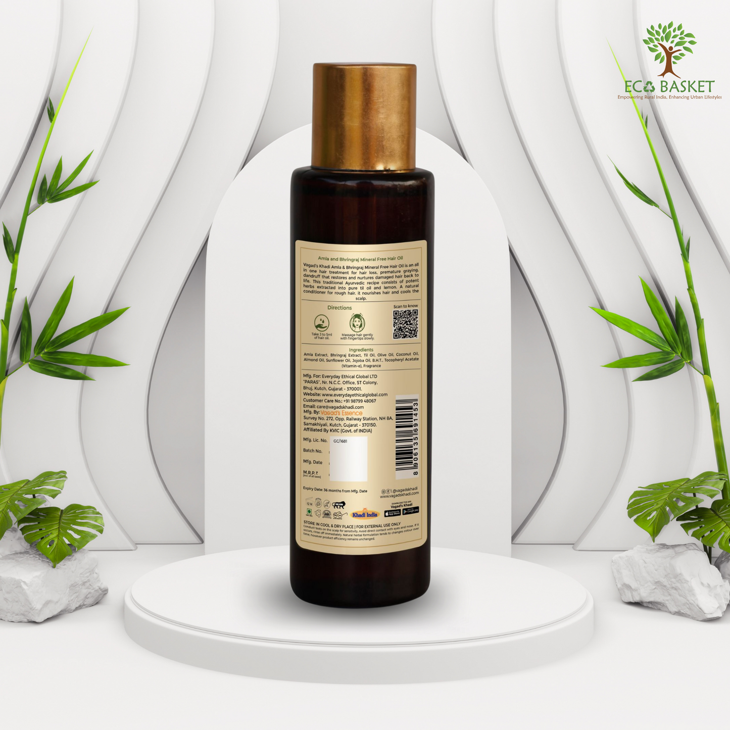 Pure Amla & Bhringraj Mineral Free Hair Oil