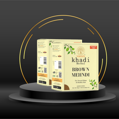 Vagad’s Khadi Brown Mehndi 100gm | Natural | Ammonia Free Henna